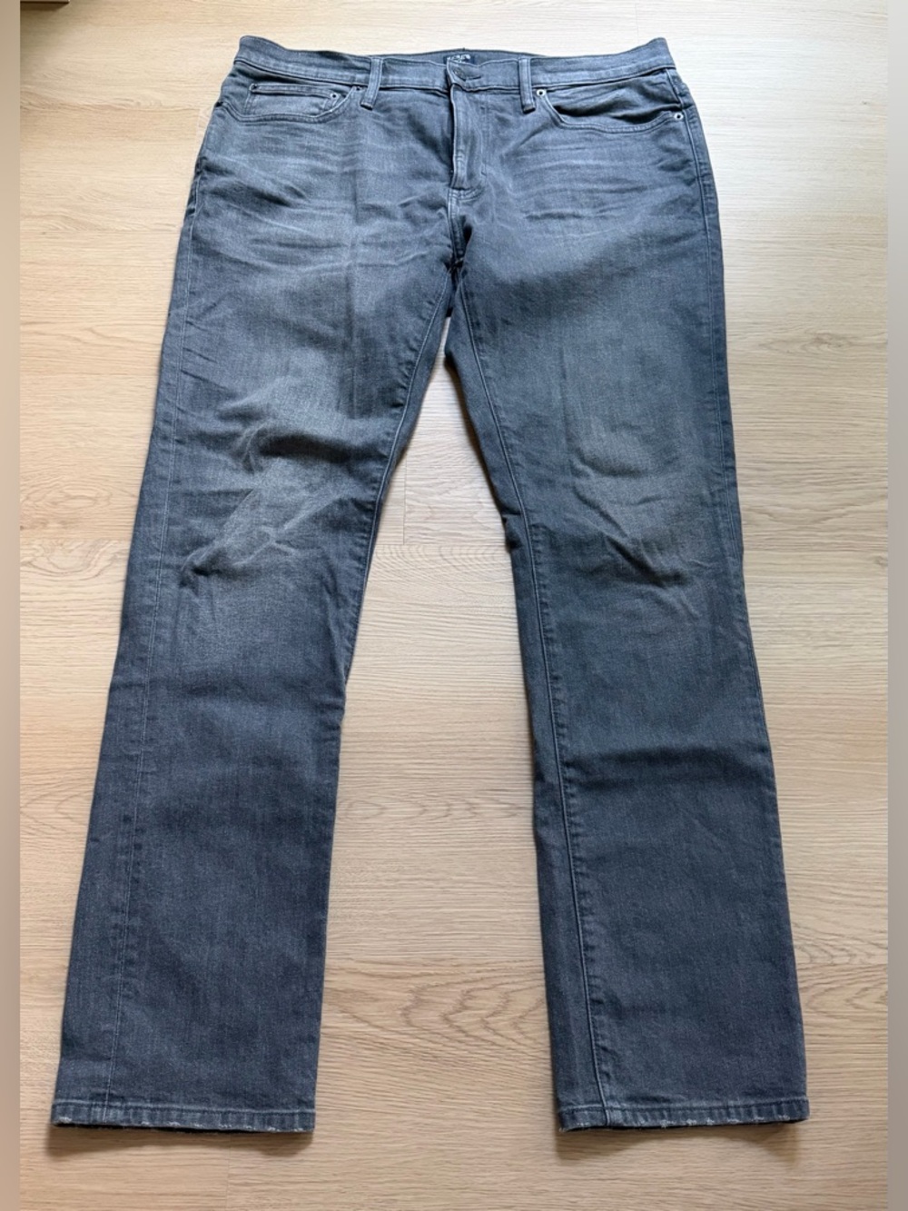 J Crew Flex Slim Pants Jeans Mens Gray Denim Size 36x32